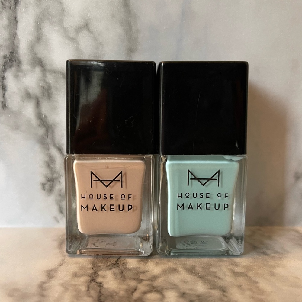 House of Makeup Nail Polish Bundle: Frozen 24 & Flat White 20, New